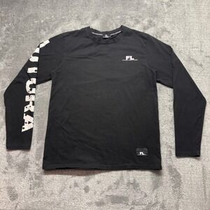 Futura Laboratories Long Sleeve Shirt Mens L Black Good Graphic Logo‎ FL Tee